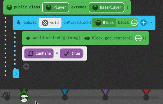 Milestones Koding Kingdom - code editor platform into our courses students will be able to write mods and build their own servers using a visual or command line interface closely